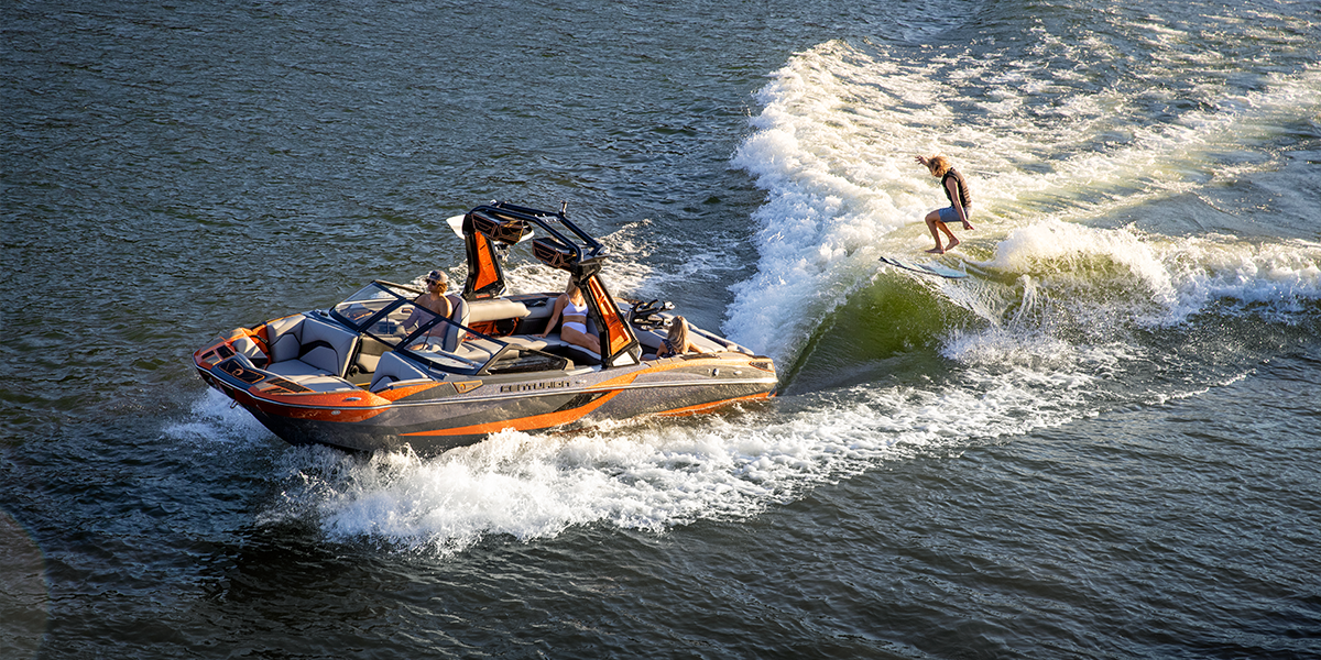 Centurion Boat Charter, wake surfing