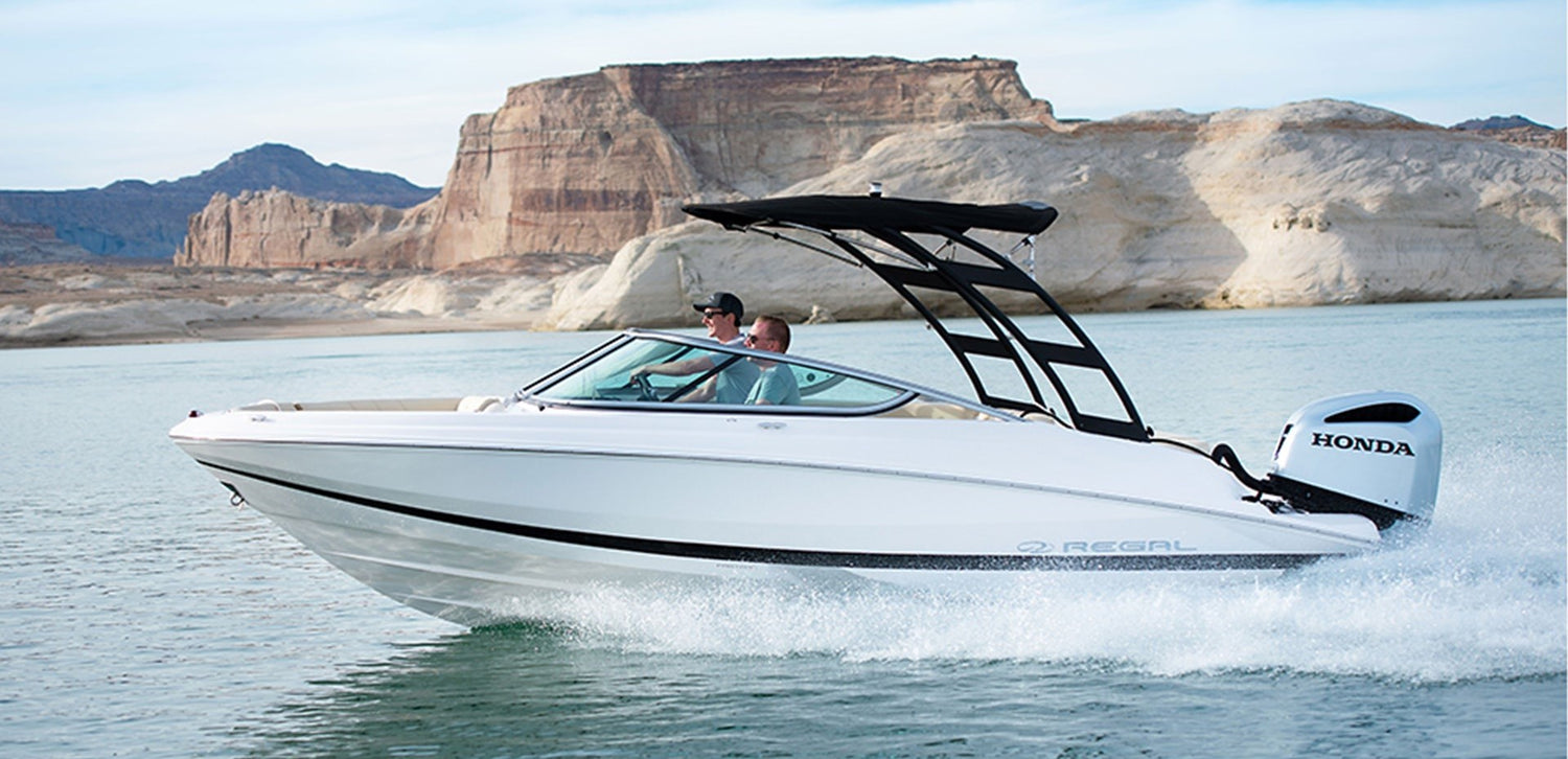 wakeboard, tube and ski on this 21 ft Power boat rental at Lake powell